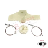 Peugeot 207 WA WC WK SW 2006–2015 5-Kapı 9223A3 İçin Elektrikli Arka Sol Cam Kriko Tamir Seti thumbnail 2