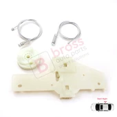 Peugeot 207 WA WC WK SW 2006–2015 5-Kapı 9224C9 İçin Elektrikli Arka Sağ Cam Kriko Tamir Seti thumbnail 2