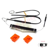 Audi A4 B6 8E2 8E5 B7 8EC 8ED Seat Exeo 3R2 3R5 4/5 Kapı 8E0837461 İçin Ön Sol Cam Kriko Tamir Seti thumbnail 3