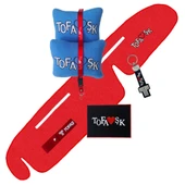 Tofaş Şahin Doğan Kartal Kırmızı Yüksek Torpido Koruma Halısı / Tofaş Mavi Polar Yastık Oto Aksesuar - 1