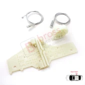 Peugeot 207 WA WC WK SW 2006–2015 5-Kapı 9224C9 İçin Elektrikli Arka Sağ Cam Kriko Tamir Seti thumbnail 4