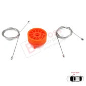 Peugeot 207 WA WC WK SW 2006–2015 5-Kapı 9222W9 İçin Elektrikli Ön Sağ Cam Kriko Tamir Seti - 4