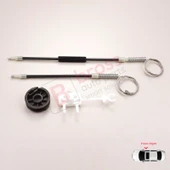 Fiat Albea Siena Palio MK1 171 172 178 1996-16 4/5 Kapı İçin Elektrikli Ön Sağ Cam Kriko Tamir Seti thumbnail 1