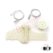 Peugeot 207 WA WC WK SW 2006–2015 5-Kapı 9224C9 İçin Elektrikli Arka Sağ Cam Kriko Tamir Seti thumbnail 1