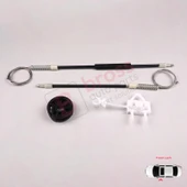 Fiat Albea Siena Palio MK1 1996-2016 4/5 Kapı 46786201 İçin Elektrikli Ön Sol Cam Kriko Tamir Seti thumbnail 1