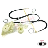 VW Transporter T5 Caravelle Multivan 2003-2015 7H0837754 İçin Ön Sağ Kapı Cam Kriko Tamir Seti thumbnail 3