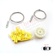 Fiat Doblo MK2 263 2010-2020 Opel Combo D 51810879 İçin Ön Sağ Kapı Cam Kriko Tamir Seti thumbnail 1