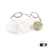 Renault Dacia Logan MK1 LS FS KS US 2004-2012 8200901102 İçin Elektrikli Ön Sağ Cam Kriko Tamir Seti thumbnail 3