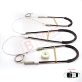 VW Golf MK3 MK4 A3 1E7 1V7 1994-2002 2-Kapı Cabrio 1E0837402 İçin Sağ Cam Kriko Tamir Seti thumbnail 3