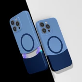 Apple iPhone 14 Pro Max Kılıf M-Safe Şarj Özellikli Mıknatıslı Redclick Duble Kapak thumbnail 1