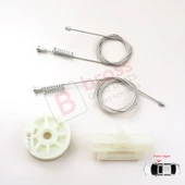 Fiat Fiorino Qubo MK3 225 Peugeot Bipper Citroen Nemo AA 2008-2024 9222EN İçin Ön Sağ Cam Kriko Seti thumbnail 2