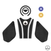 Yamaha MT07 ile Uyumlu Kaydırmaz 6D Karbon 9 Parça Tank Pad Seti GC13 thumbnail 1