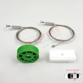 Audi 80 B3 B4 8G 89 1991-2001 Coupe Cabriolet 8G0839729 İçin Elektrikli Arka Cam Kriko Tamir Seti thumbnail 4