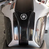 Yamaha MT07 ile Uyumlu Kaydırmaz 6D Karbon 9 Parça Tank Pad Seti GC13 thumbnail 2