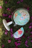 GURBUZ 20cm MERMAID JOURNEY GLOBE+BOOK ISIK HEDIYE - 1