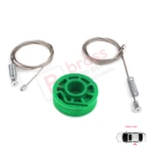 Audi A6 C5 4B 1997-2005 Allroad 4BH 4/5 Kapı 4B0839461 İçin Arka Sol Cam Kriko Tamir Seti thumbnail 3