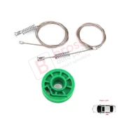 Audi A6 C5 4B 1997-2005 Allroad 4BH 4/5 Kapı 4B0839461 İçin Arka Sol Cam Kriko Tamir Seti thumbnail 1