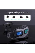 Kameralı Radyolu Wifi Uygulamalı Kask Kulaklık Su Geçirmez Bluetooth 5.4 Motosiklet Kask Kulaklığı - 6