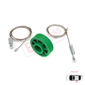 Audi A6 C5 4B 1997-2005 Allroad 4BH 4/5 Kapı 4B0839461 İçin Arka Sol Cam Kriko Tamir Seti thumbnail 5