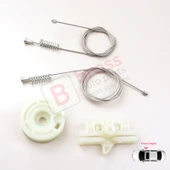 Fiat Fiorino Qubo MK3 225 Peugeot Bipper Citroen Nemo AA 2008-2024 9222EN İçin Ön Sağ Cam Kriko Seti thumbnail 1