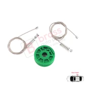 Audi A6 C5 4B 1997-2005 Allroad 4BH 4/5 Kapı 4B0839462 İçin Arka Sağ Cam Kriko Tamir Seti thumbnail 2