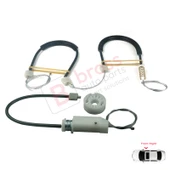 Mercedes CLS Class C219 W219 2004-2011 A2197200846 İçin Ön Sağ Cam Kriko Tamir Seti thumbnail 3