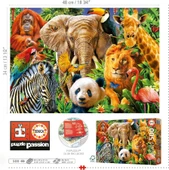 Educa 500 Parça Vahşi Hayvanlar Kolajı Puzzle - 19550 - Wild Animal Collage thumbnail 3