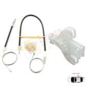 Seat Toledo MK3 5P2 2004-2009 Altea 5P1 XL İçin Elektrikli Arka Sağ Kapı Cam Kriko Tamir Seti thumbnail 4