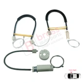 Mercedes CLS Class C219 W219 2004-2011 A2197200846 İçin Ön Sağ Cam Kriko Tamir Seti thumbnail 1