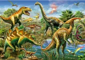 Educa 500 Parça Jurassic Oyun Alanı Puzzle - 19903 - Jurassic Playground thumbnail 2