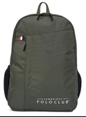 Cambridge Polo Club Hafif Su Geçirmez Üç Gözlü Haki Yeşil Sırt Çantası - Kadın ve Erkek thumbnail 2