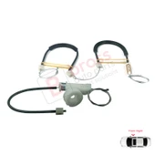 Mercedes CLS Class C219 W219 2004-2011 A2197200846 İçin Ön Sağ Cam Kriko Tamir Seti thumbnail 4