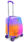 Coral High Mor Turuncu Pembe Ren Geçişli Mini Kabin Boy Çocuk ve Yetişkin Valizi - 16791 - 4