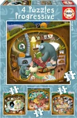 Educa 12+16+20+25 Parça Orman Masalları Kademeli 3-5 Yaş Çocuk Puzzle/Yapboz thumbnail 1