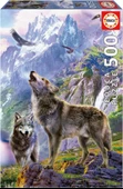 Educa 500 Parça Kayalardaki Kurtlar Puzzle - 19548 - Wolves In The Rocks thumbnail 1