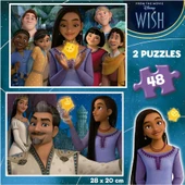 Educa 2x48 Parçalık İkili 4-6 Yaş Çocuk Puzzle - Disney Wish - Kız Çocuk thumbnail 2