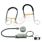 Mercedes CLS Class C219 W219 2004-2011 A2197200846 İçin Ön Sağ Cam Kriko Tamir Seti thumbnail 2