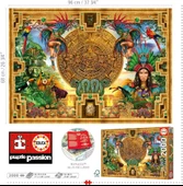 Educa 2000 Parçalı Aztek Maya Montajı Puzzle - 19565 - Aztec Mayan Montage thumbnail 3