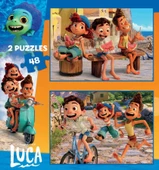 Educa 2x48 Parçalık İkili 4-6 Yaş Çocuk Puzzle - Disney Luka (Luca) - Erkek Çocuk thumbnail 2