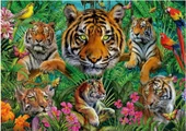 Educa Puzzle - 500 Parça Kaplan Ormanı Puzzle - 19902 - Tiger Jungle - 2