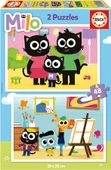 Educa 4-6 Yaş 2x48 Parça Milo Puzzle - Kız ve Erkek Çocuk Karton Puzzle - 1