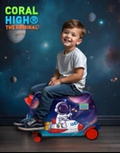 Coral High Otur-Çek Erkek Çocuk Valizi - Siyah Sarı Arı - 6