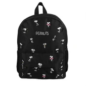 Snoppy İki Bölmeli Siyah Erkek Çocuk Okul Sırt Çantası thumbnail 1