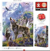 Educa 500 Parça Kayalardaki Kurtlar Puzzle - 19548 - Wolves In The Rocks thumbnail 3