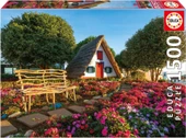 Educa 1500 Parça Portekiz Madeira Adası Puzzle - 19938 - Santana Madeira thumbnail 1