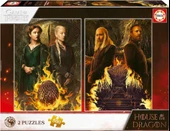 Educa 2x500 Parça Game Of Thrones Ejderha Evi Puzzle - 19573 thumbnail 1