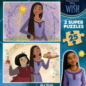 Educa 2x25 Parça Disney Wish Kız Çocuk Ahşap Puzzle (3-5 Yaş) thumbnail 3