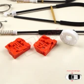 VW Touran MK1 1T1 1T2 1T3 2003-15 1T1837461 1T1837462 İçin Ön Sağ veya Sol Kapı Cam Kriko Tamir Seti thumbnail 3