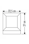 CATA CT-7022 MİLAN BAHÇE ARMATÜRÜ KARE 27X22 CM E27 DUY - 4