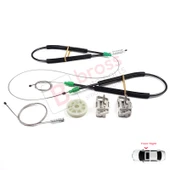 Ford Focus MK1 1998-2005 4/5 Kapı Hatchback Sedan Wagon 1142894 İçin Ön Sağ Cam Kriko Tamir Seti thumbnail 4